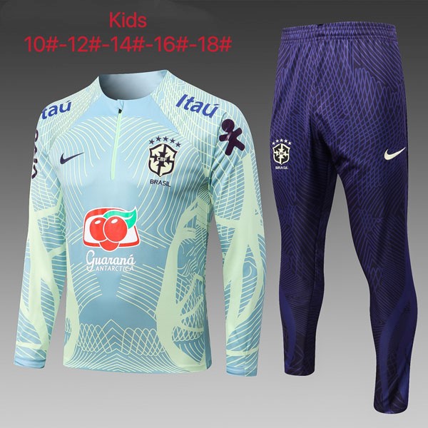 Ninos Chandal Brasil 2022/23 Verde Purpura 2